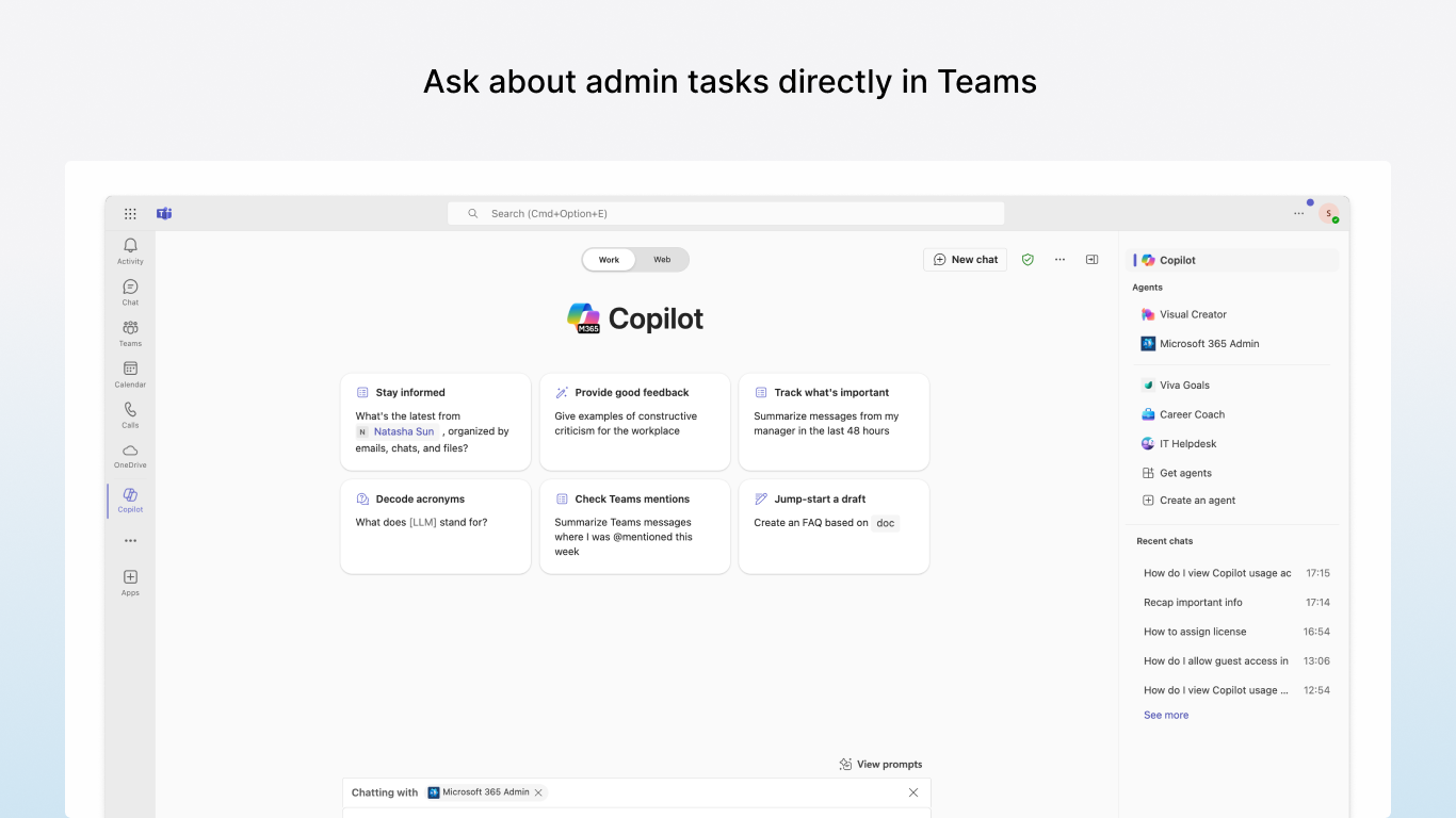 Microsoft 365 Admin preview 4