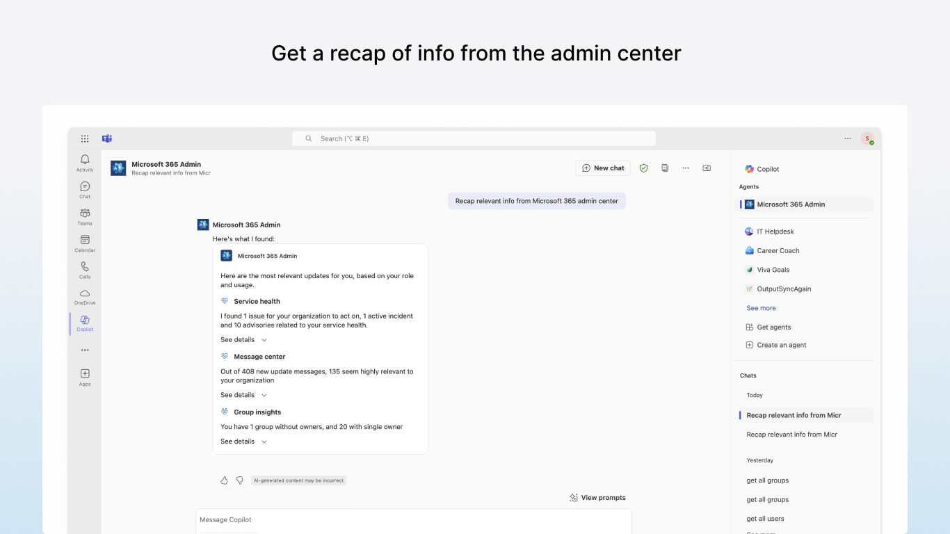 Microsoft 365 Admin preview 2