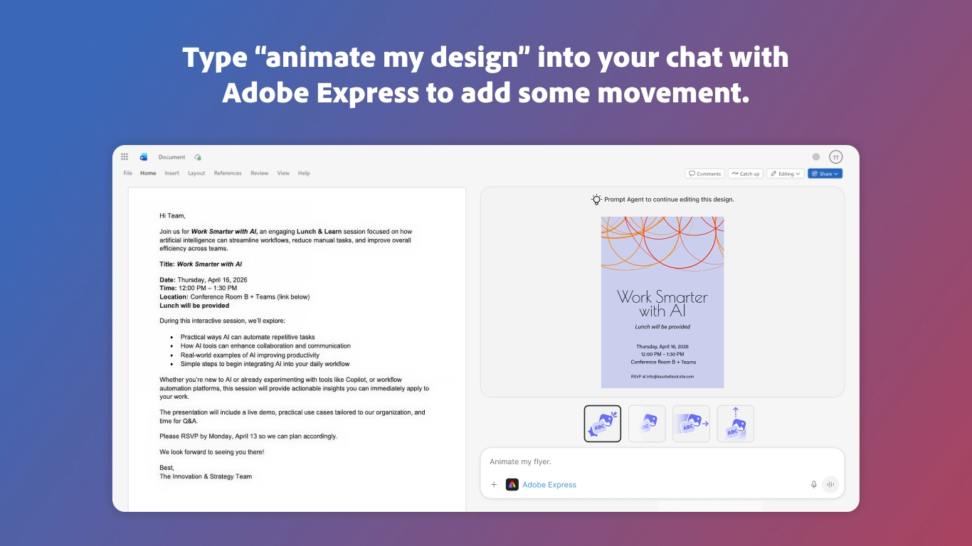 Adobe Express preview 3