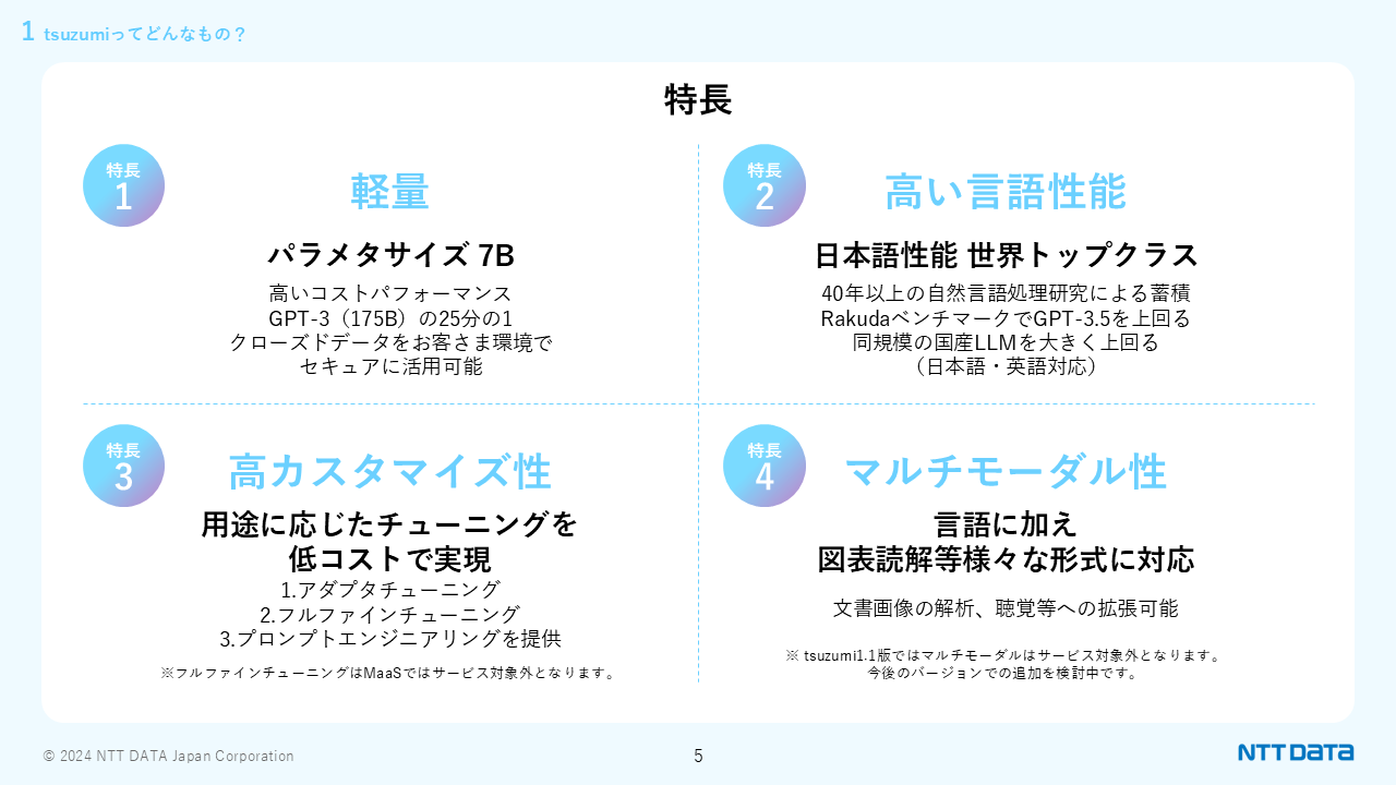 NTTDATA tsuzumi-7B Instruct preview 1