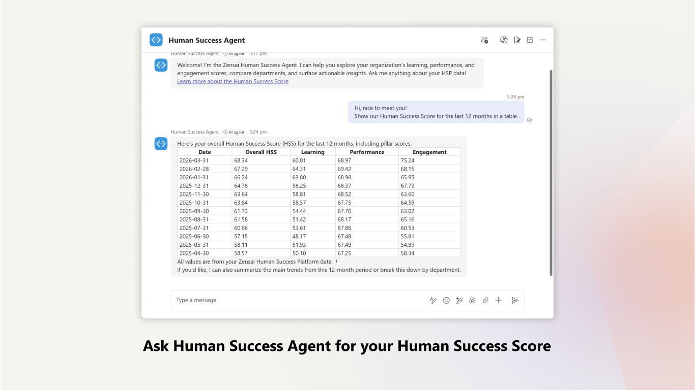Human Success Agent preview 1