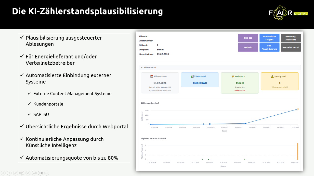 KI-gestützte Zählerstand-Plausibilisierung für Energieversorger (SAP IS-U) preview 1