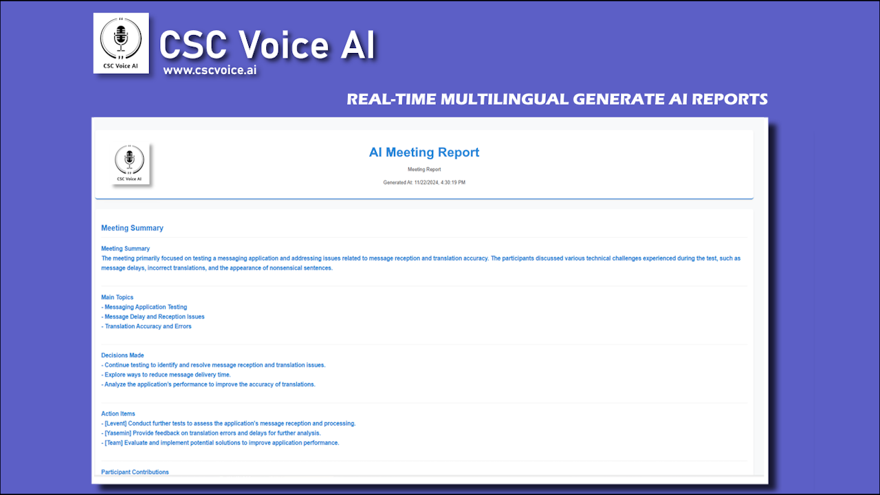CSC Voice AI Teams Productivity SaaS preview 5