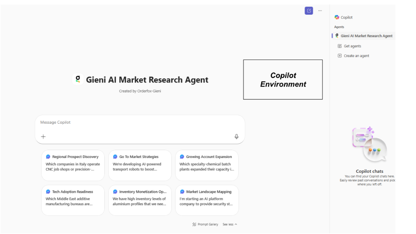 Gieni AI Market Research Agent preview 2