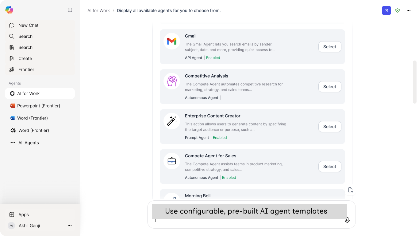AI for Work preview 2