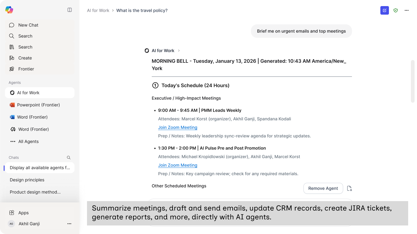 AI for Work preview 3