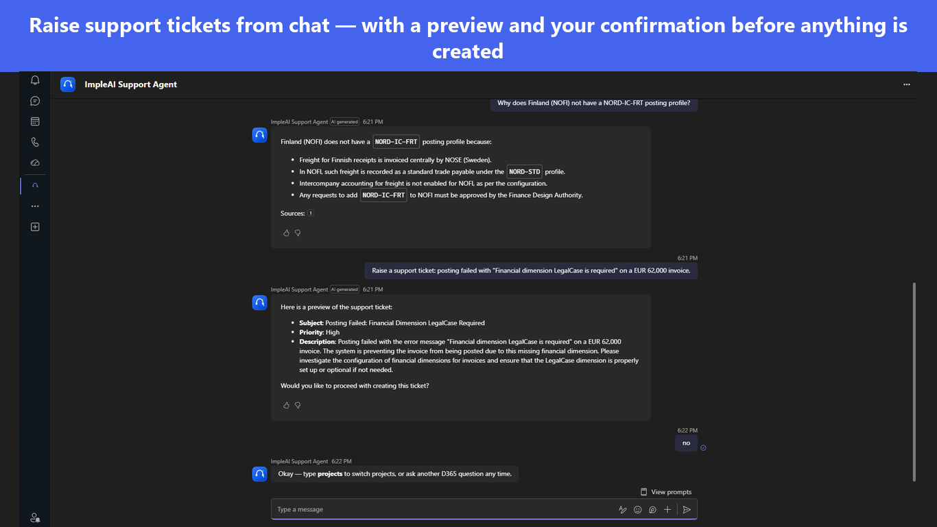 ImpleAI Support Agent screenshot 4