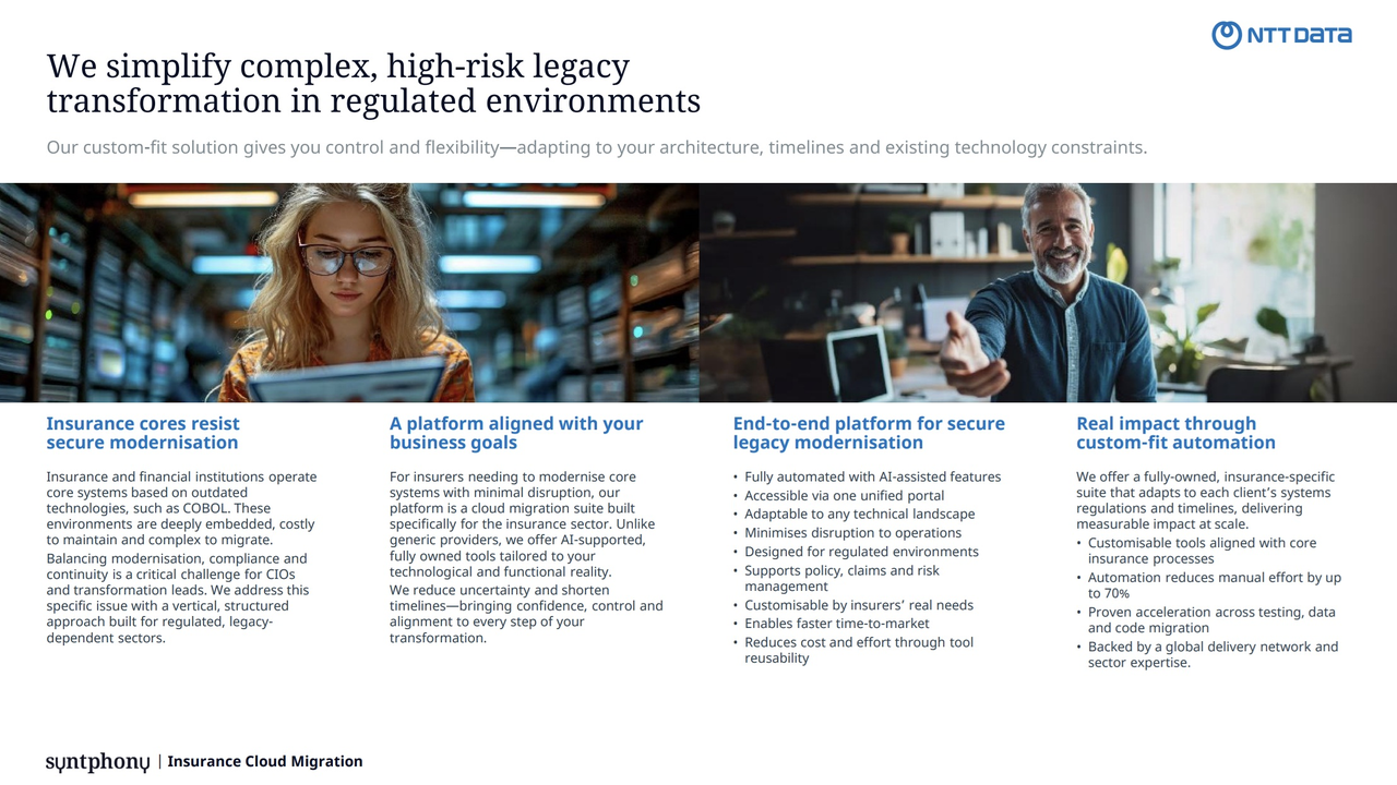 NTT DATA - Syntphony Insurance Cloud Migration preview 2