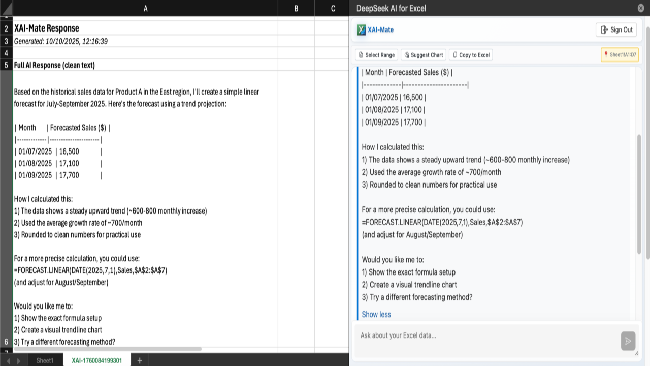 DeepExcel - DeepSeek AI for Excel preview 4