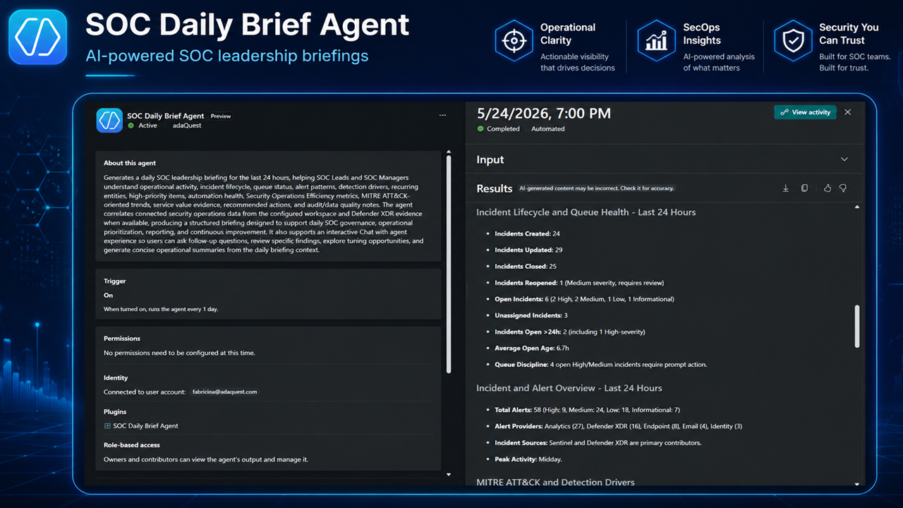 SOC Daily Brief Agent preview 3
