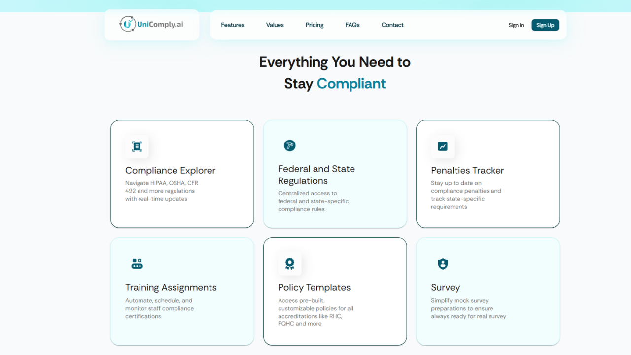 UniComply.ai preview 2