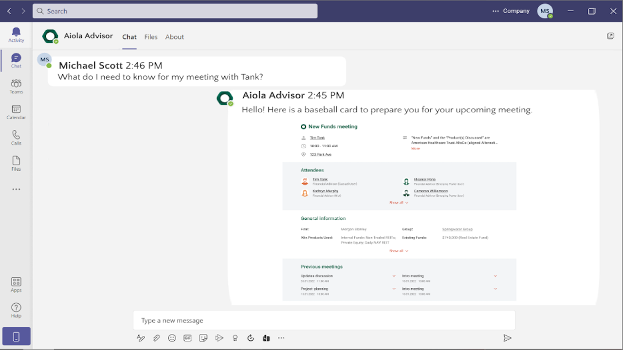 Virtual Sales Advisor preview 1