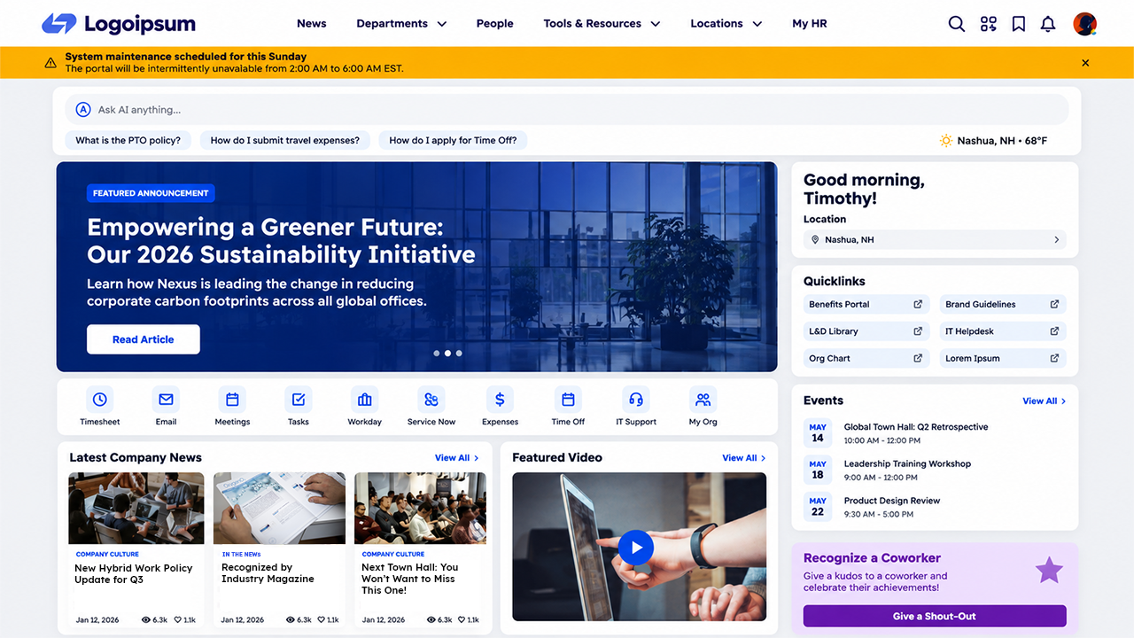 Akumina Digital Workplace AI Experience Manager preview 4