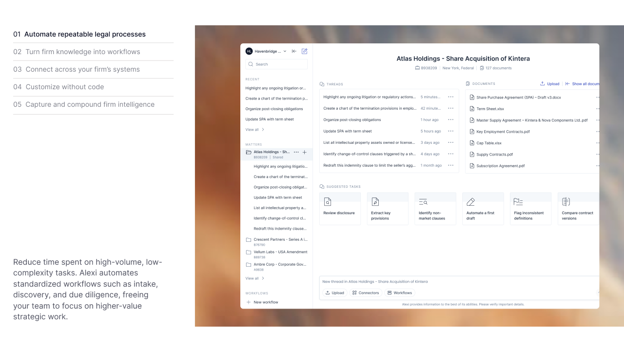 Alexi – AI Designed for Real Legal Work preview 1