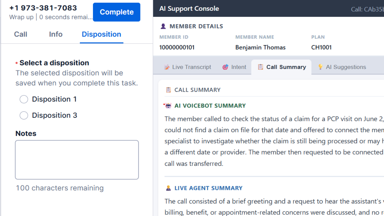 Healthcare Agentic AI Contact Center preview 2