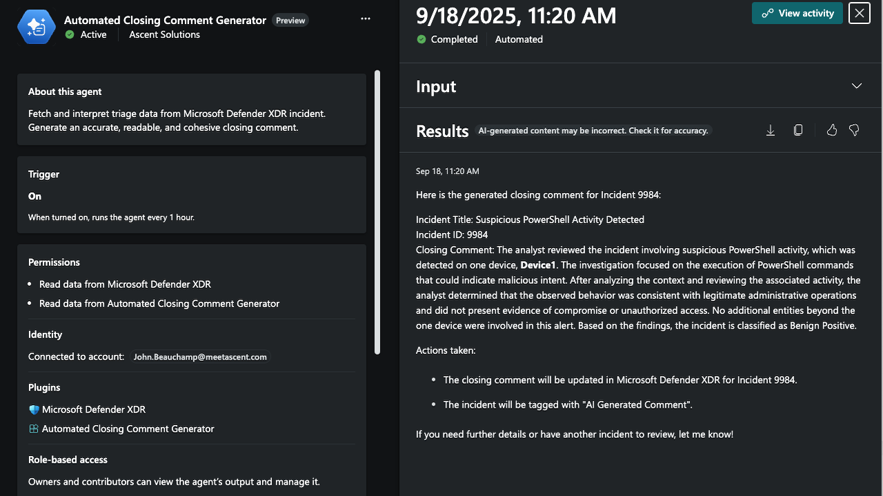 Automated Closing Comment Generator preview 1
