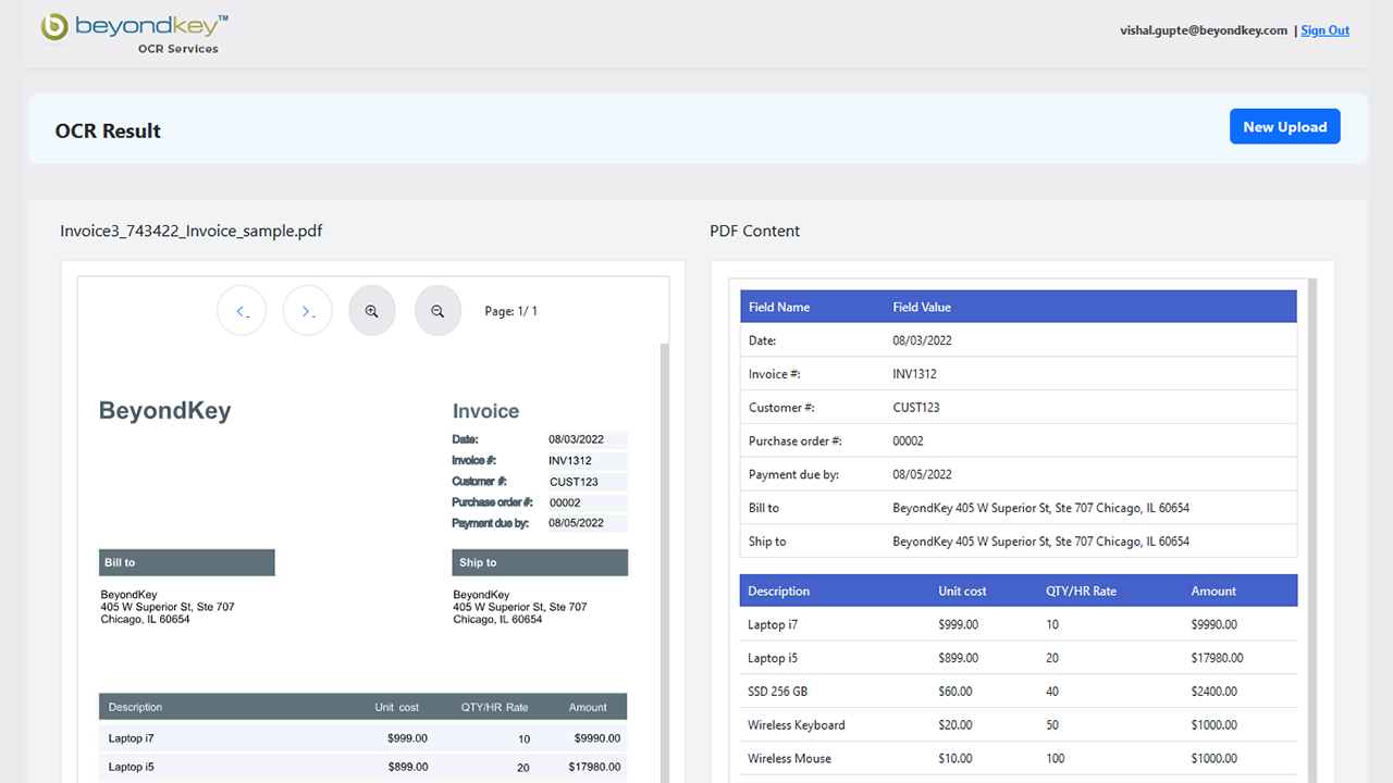 AI Powered OCR solution preview 1