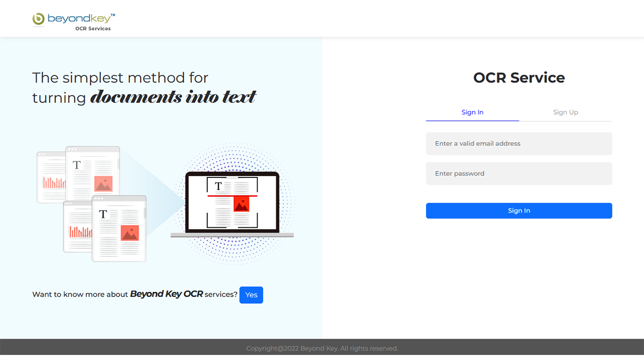 AI Powered OCR solution preview 2