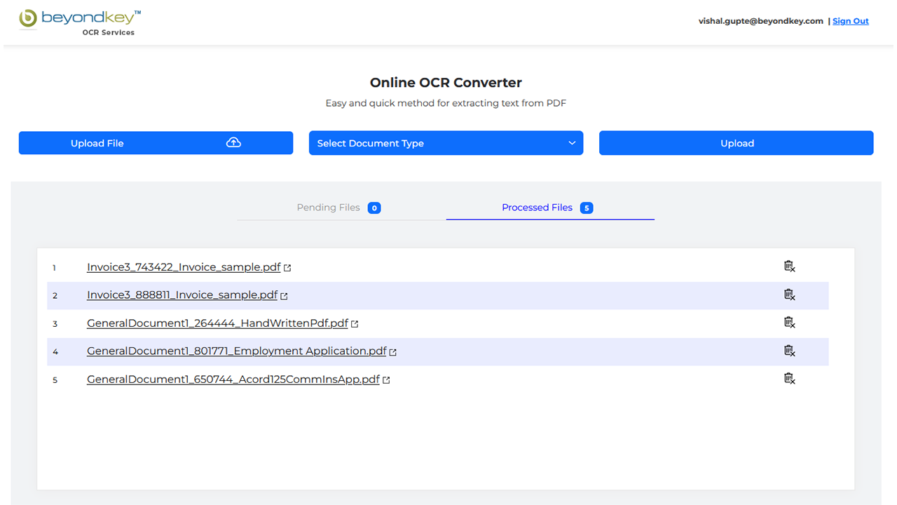 AI Powered OCR solution preview 3