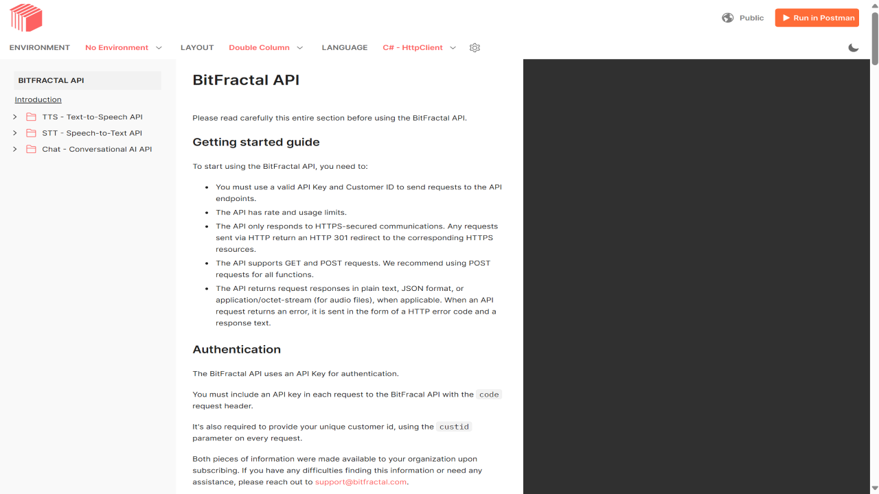 BitFractal Transcriber Speech to Text (STT) API preview 1