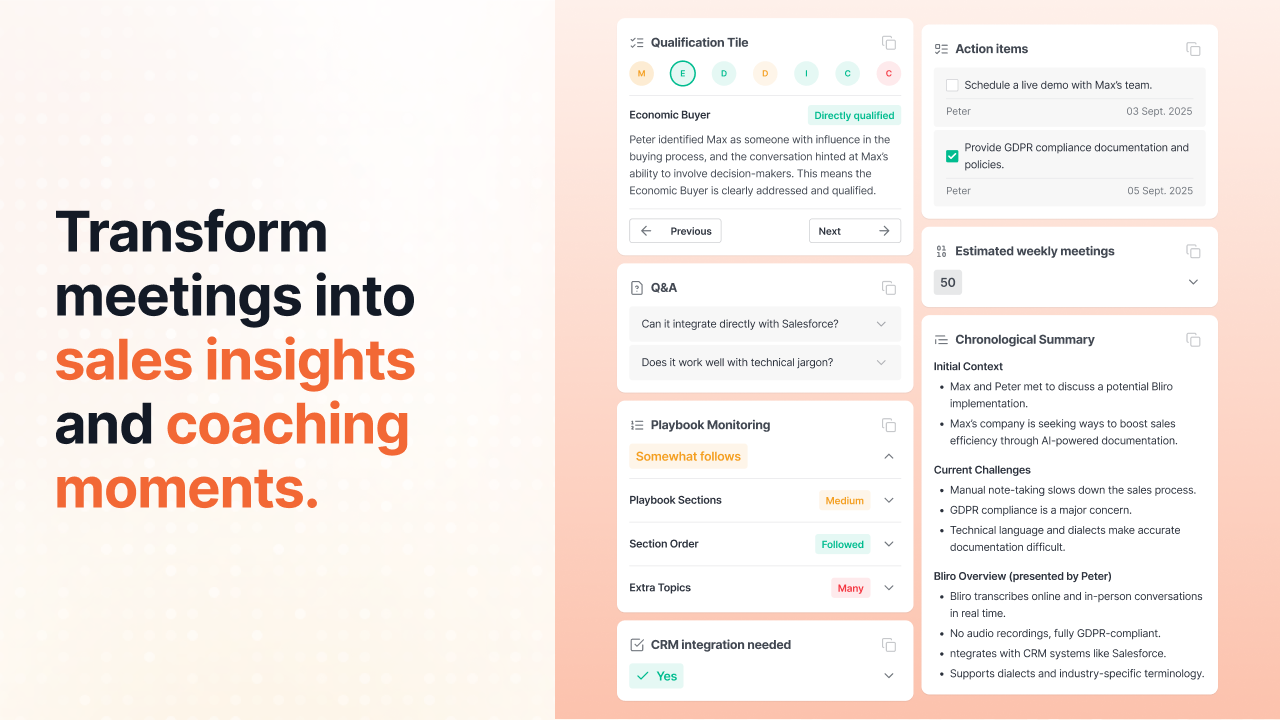 Bliro - The Digital Assistant for your Sales Team preview 3