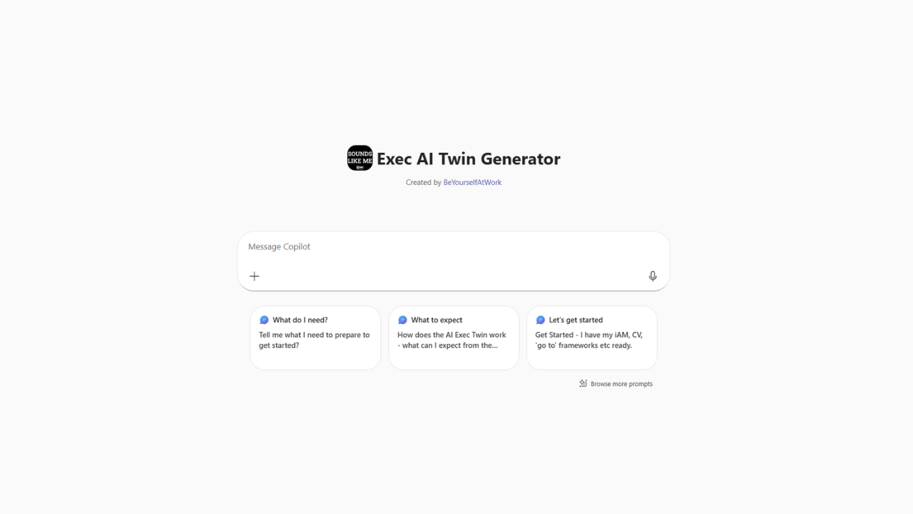 Sounds Like Me - Exec AI Twin preview 2