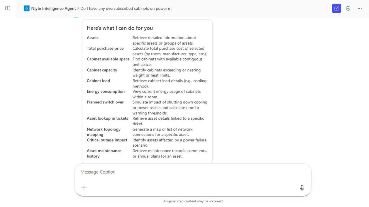Nlyte Intelligence preview 1