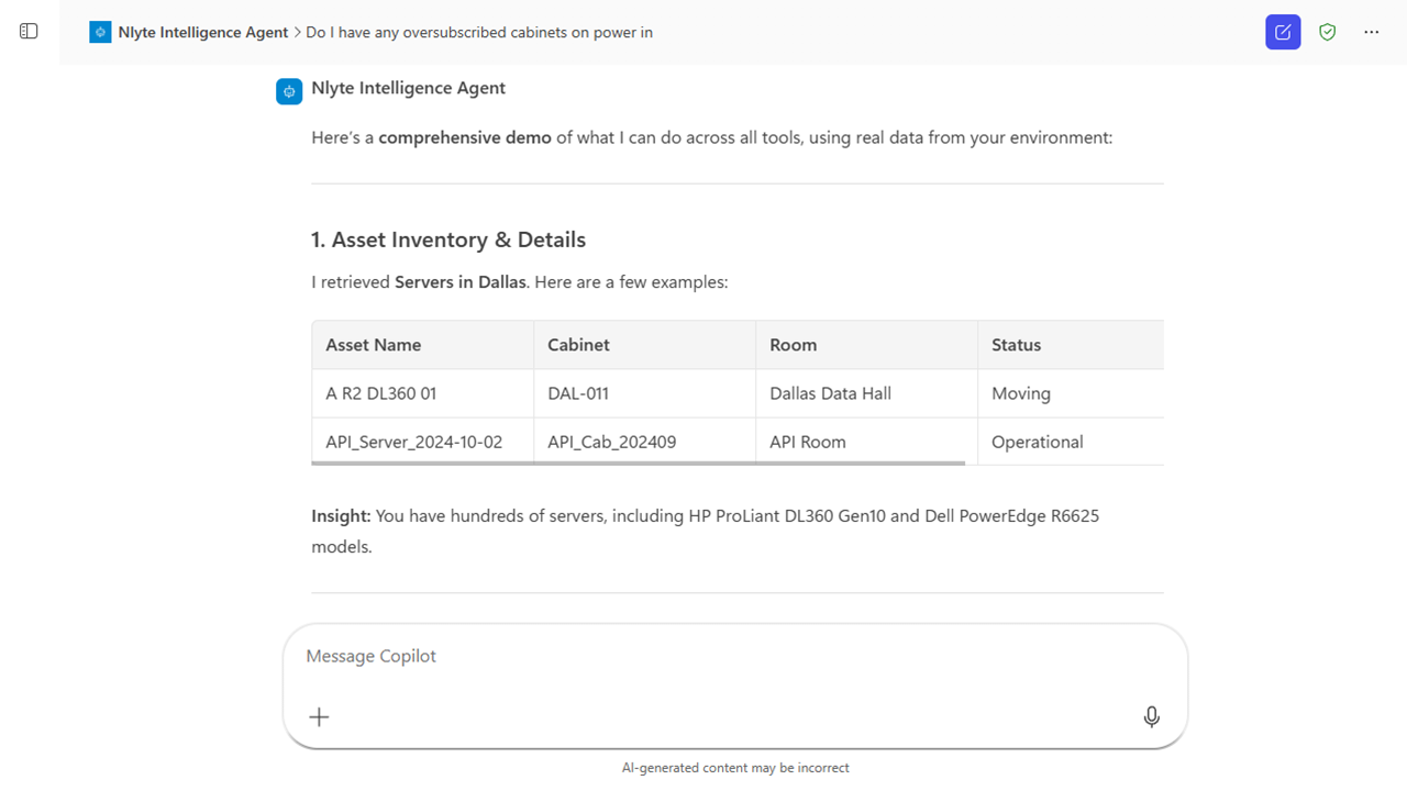 Nlyte Intelligence preview 3