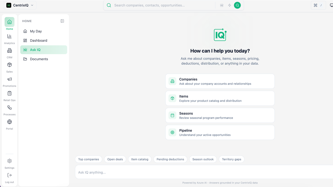 CentrixIQ for Manufacturers preview 1