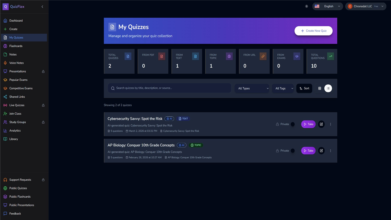 QuizFlex AI preview 3