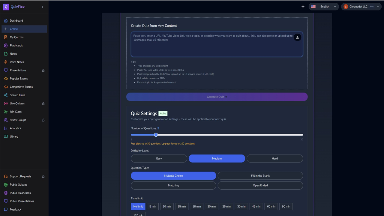QuizFlex AI preview 2