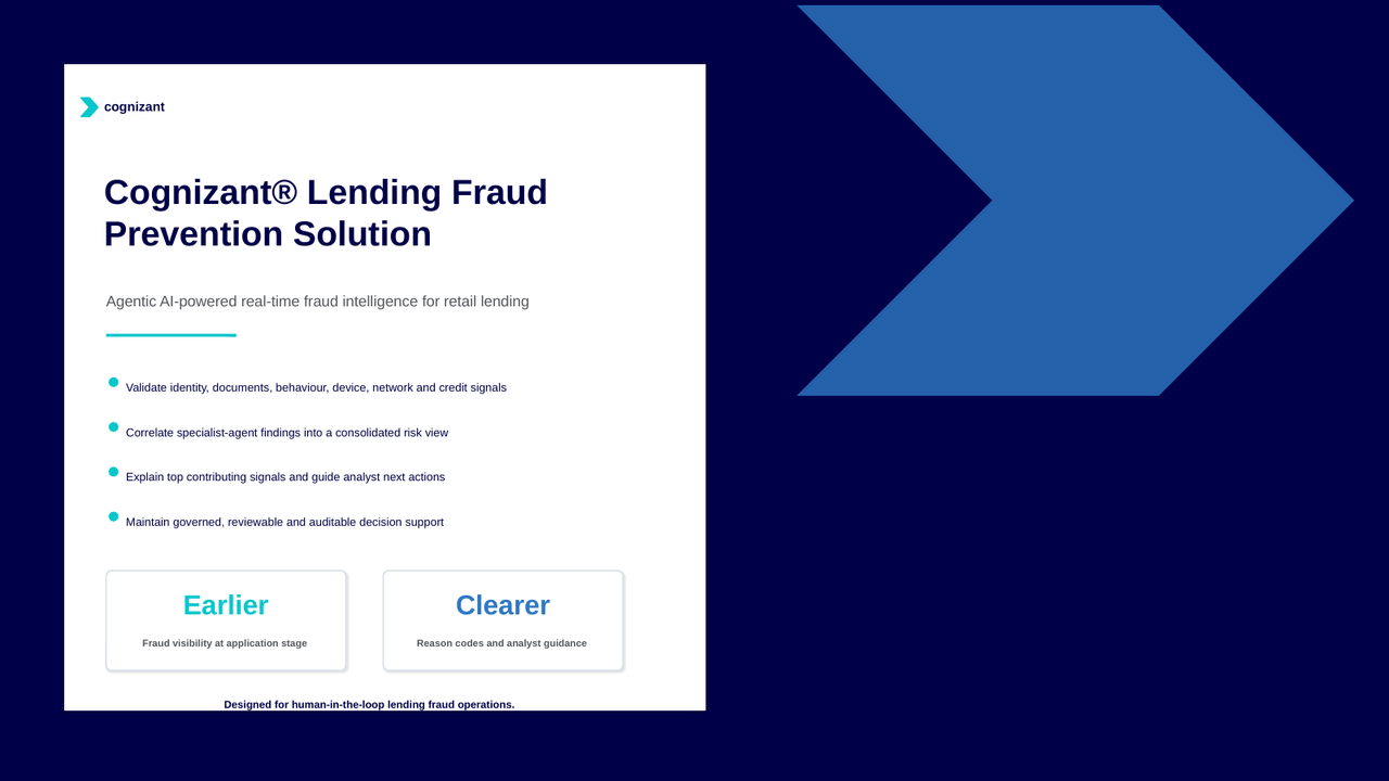 Cognizant® Lending Fraud Prevention Solution preview 1