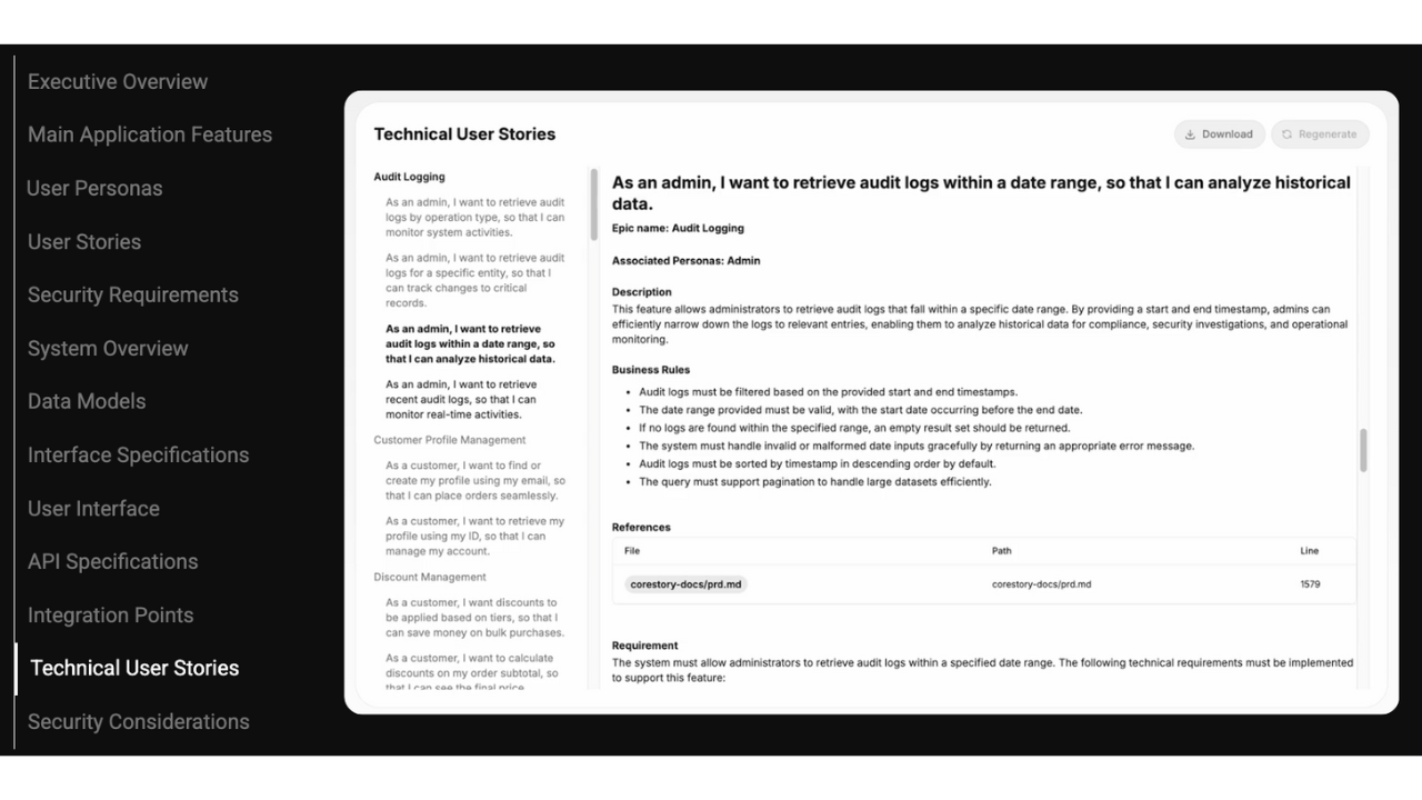 CoreStory Platform Subscription preview 3