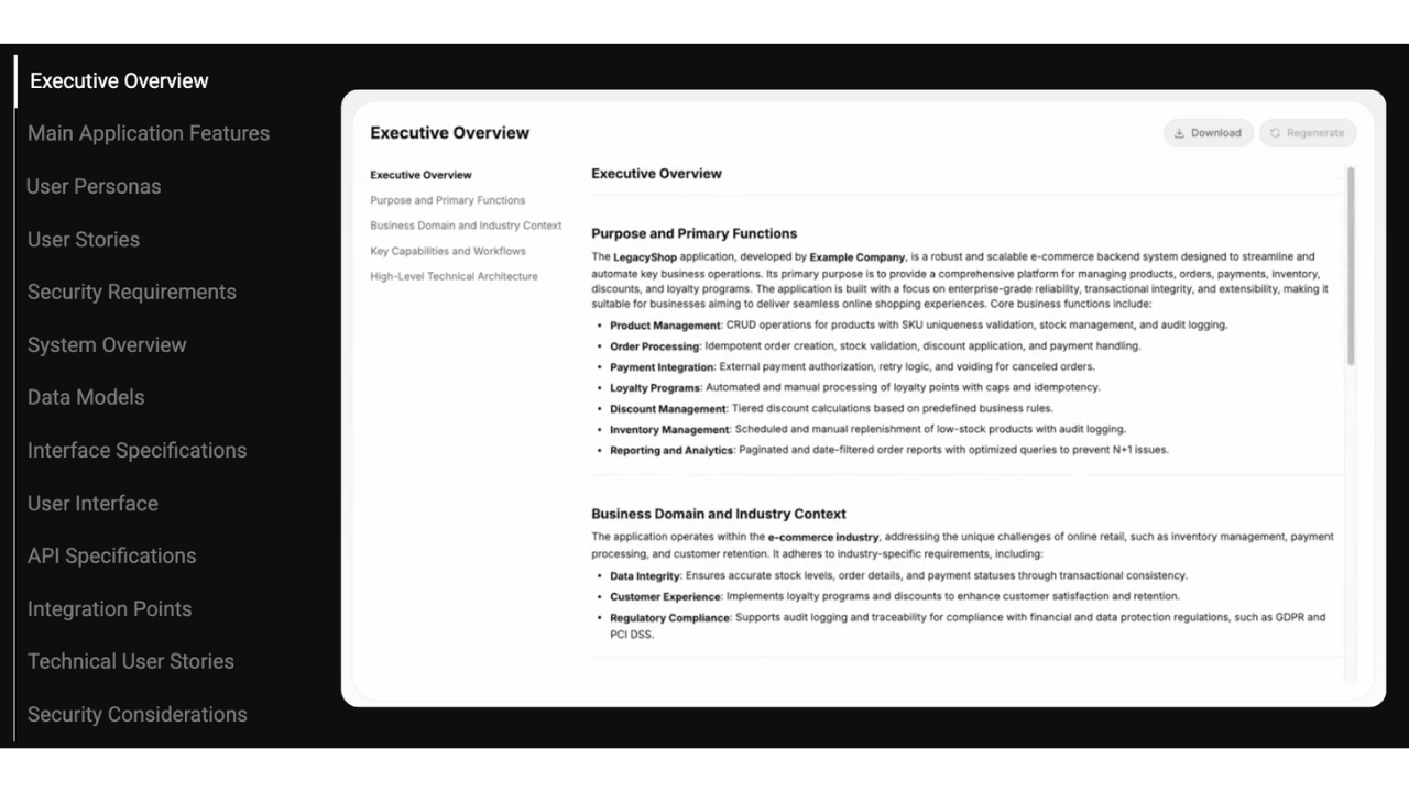 CoreStory Platform Subscription preview 2