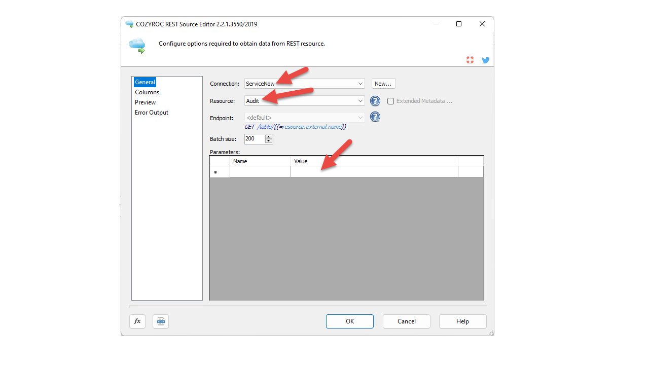 ServiceNow SQL Server Data Integration preview 2