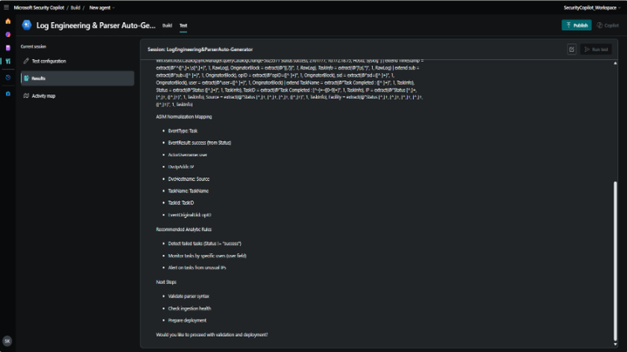 Log Engineering & Parser Auto Generator Agent preview 2