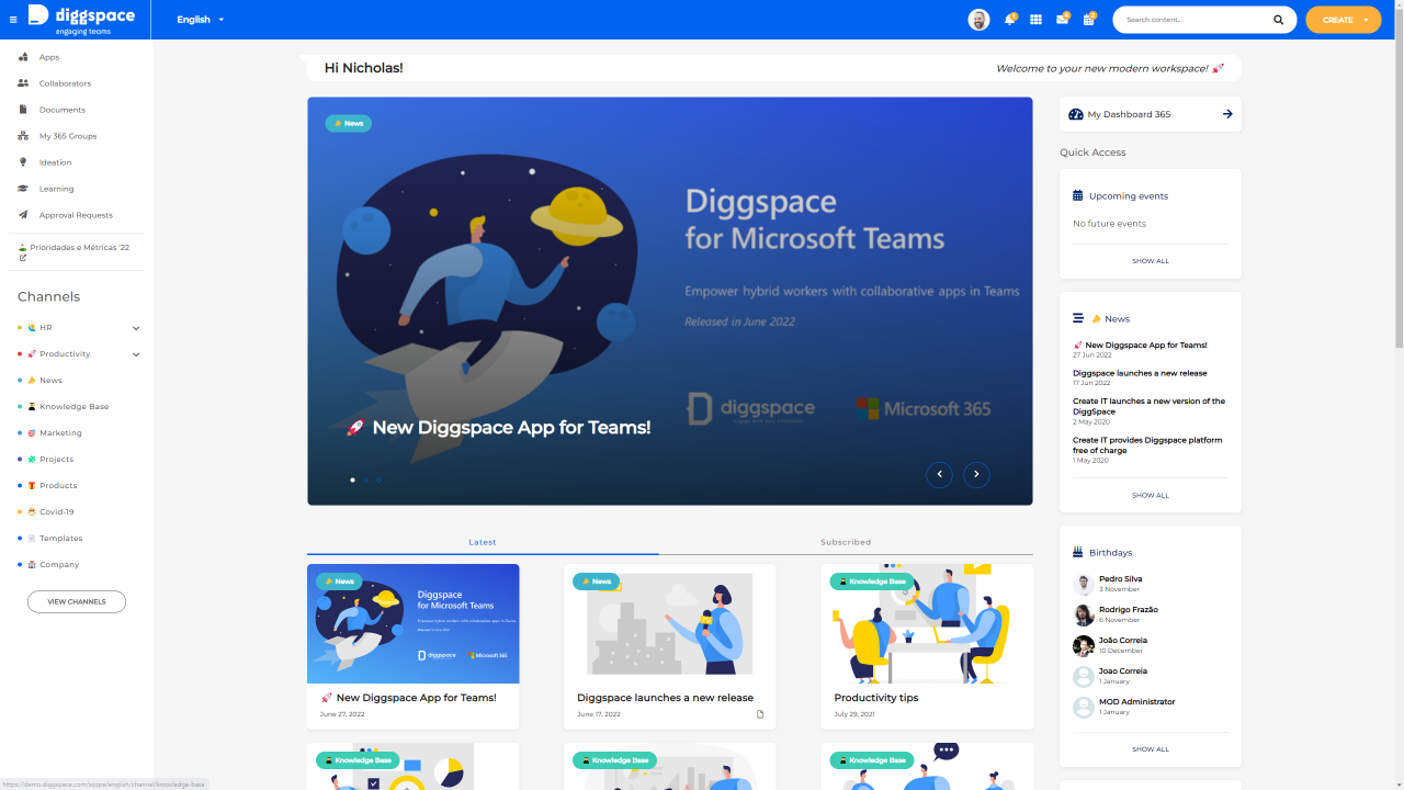 Diggspace. preview 1