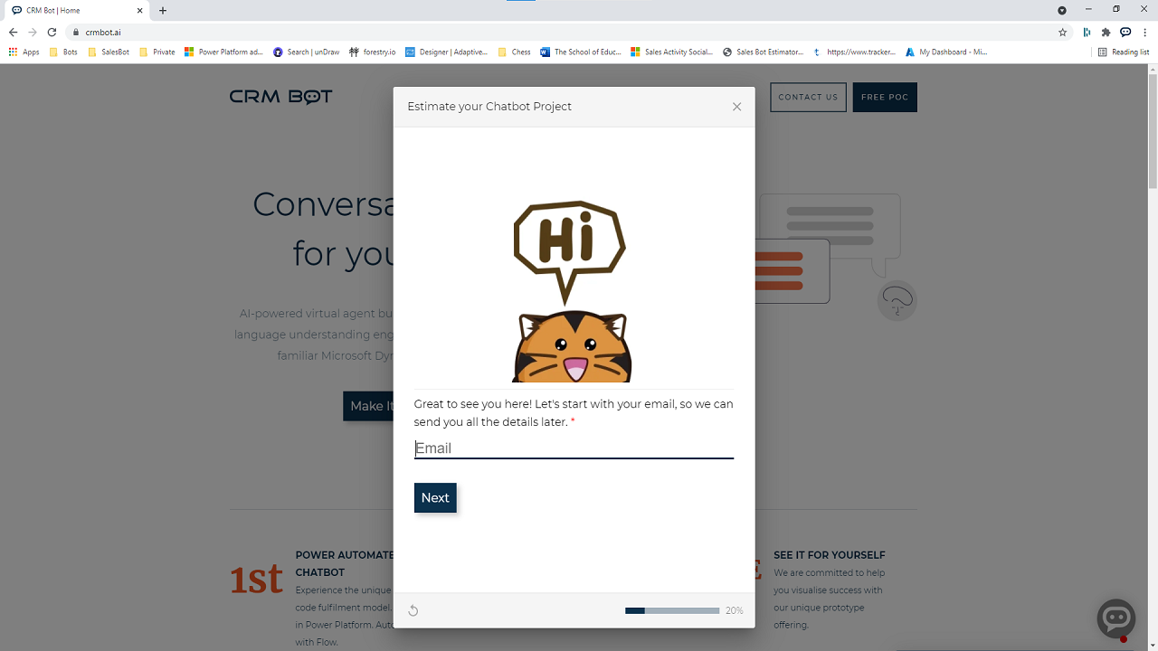 Conversational AI Chatbot for D365 and Dataverse preview 1