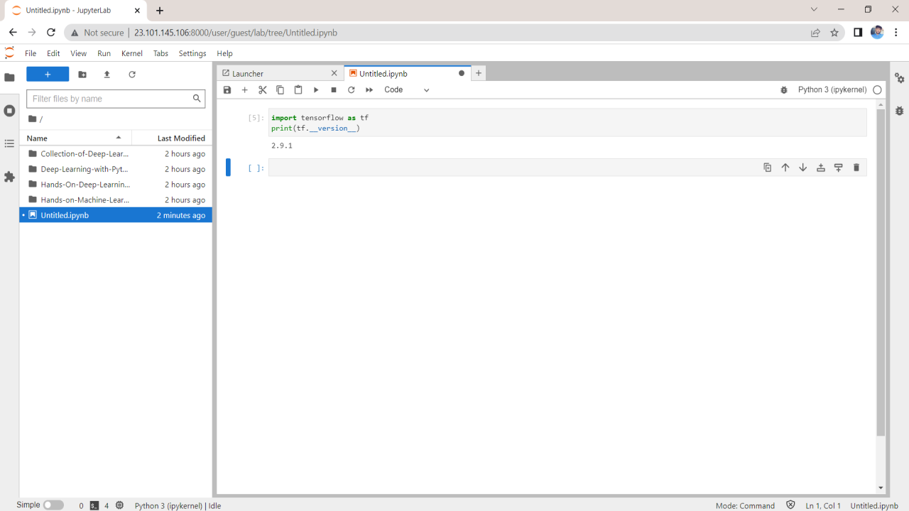 Jupyter Hub for Deep Learning using Python packaged by Data Science Dojo preview 4