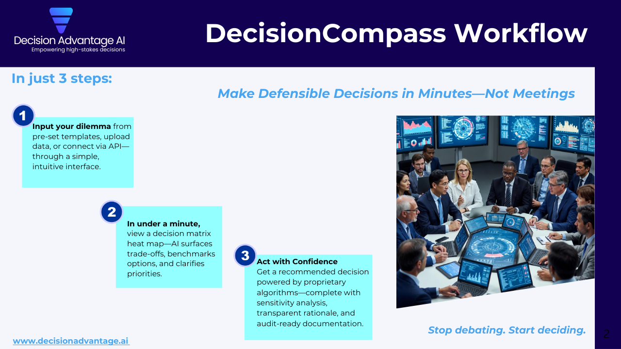DecisionCompass: AI Agent for Defensible Capital Allocation for CFOs preview 1
