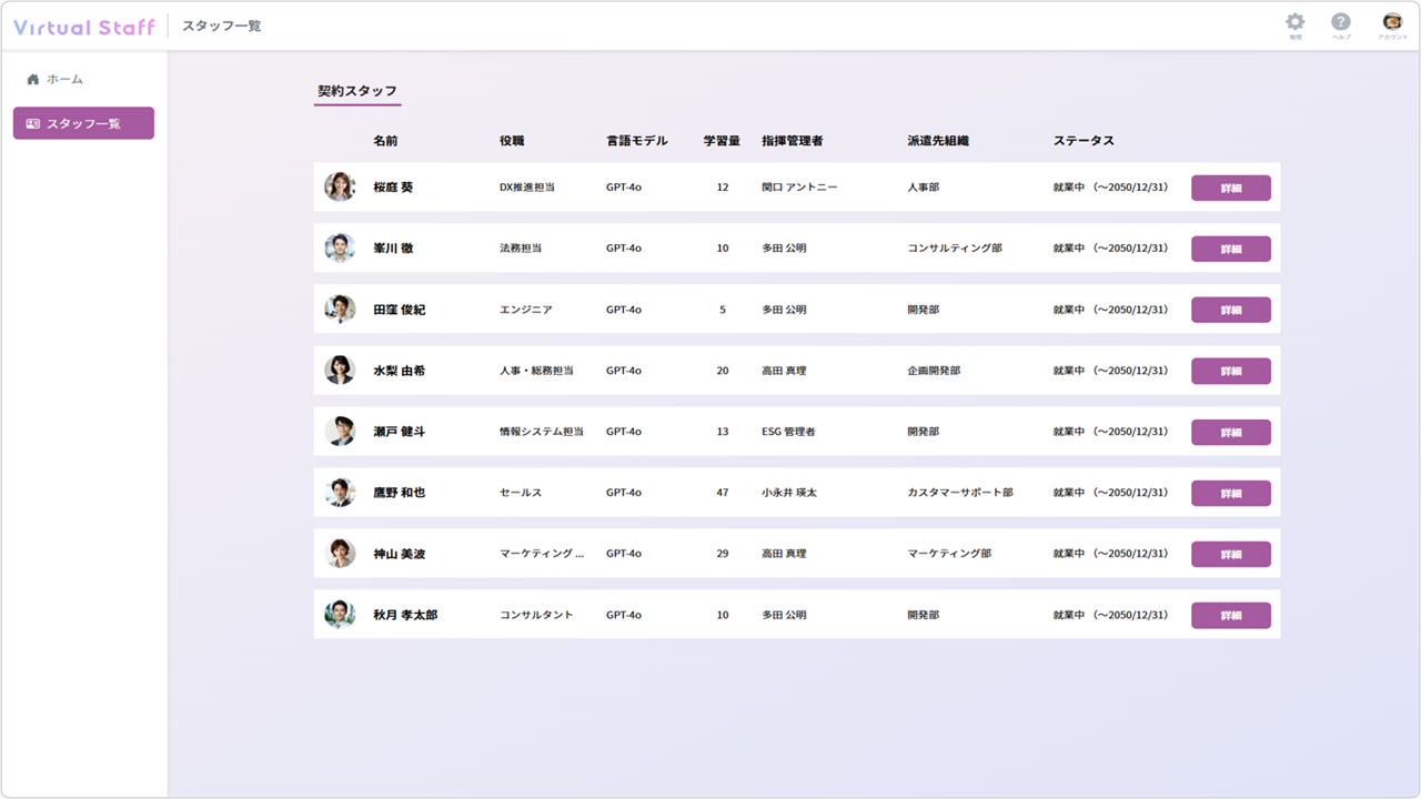 バーチャルスタッフ preview 1