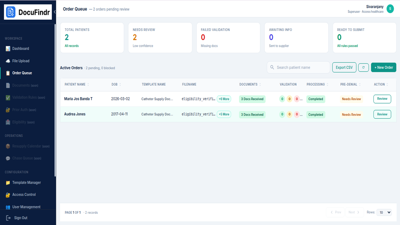 Docufindr preview 2