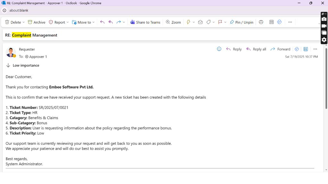Complaint Management App by Embee Software preview 2