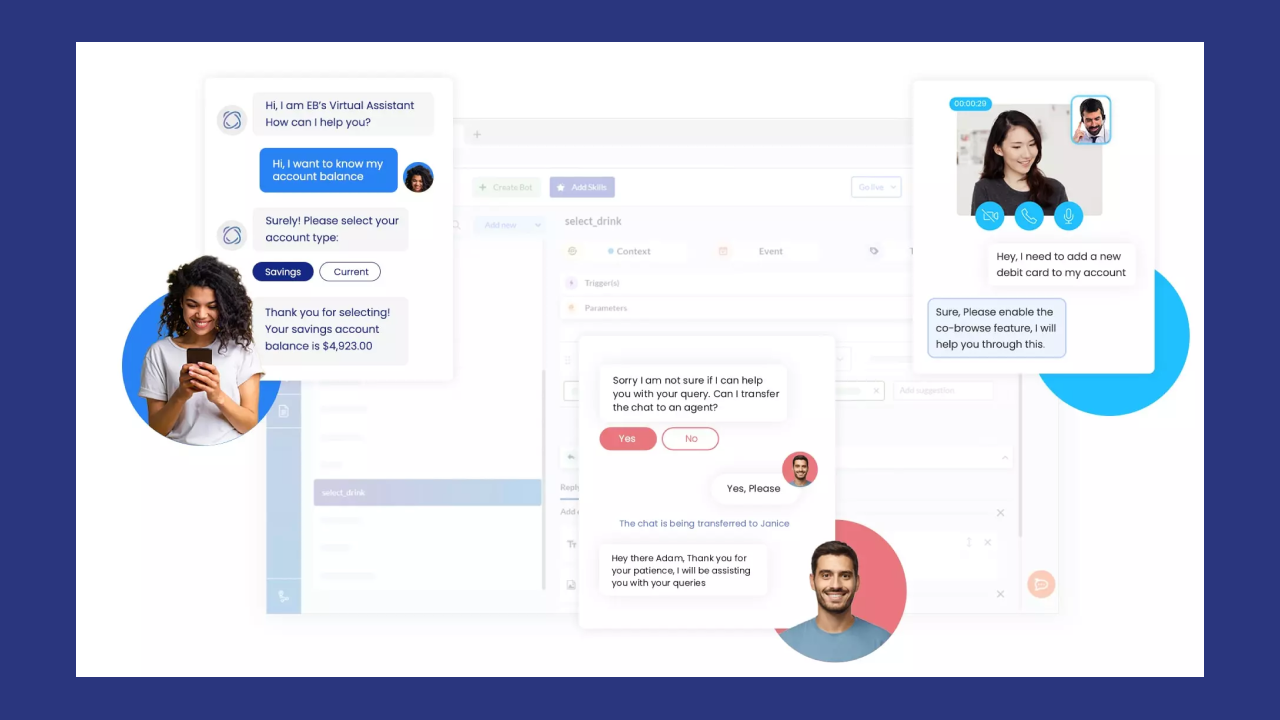 Enterprise Bot Omni Channel AI (Chatbot, Voicebot, Emailbot Powered with ChatGPT GPT4 by OpenAI) preview 1
