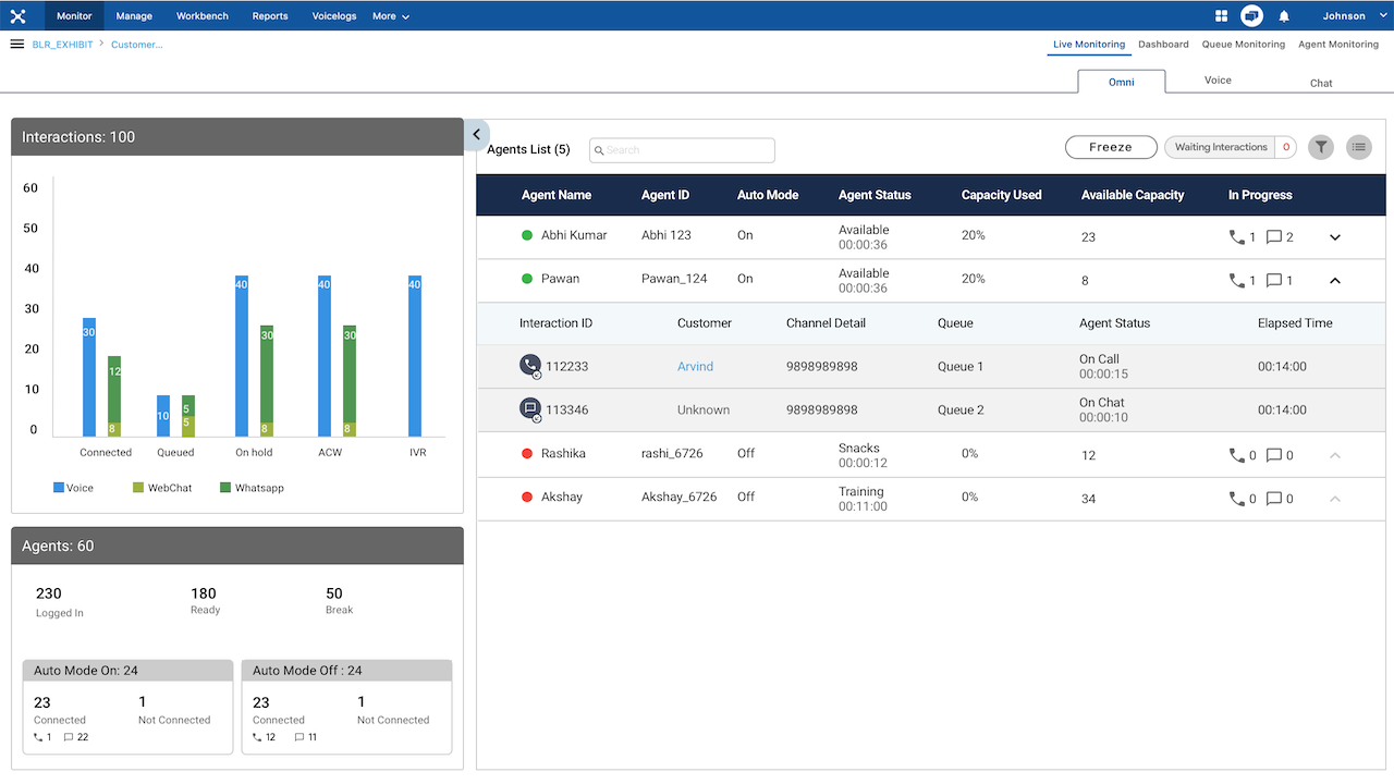 Exotel Enterprise Contact Center preview 2