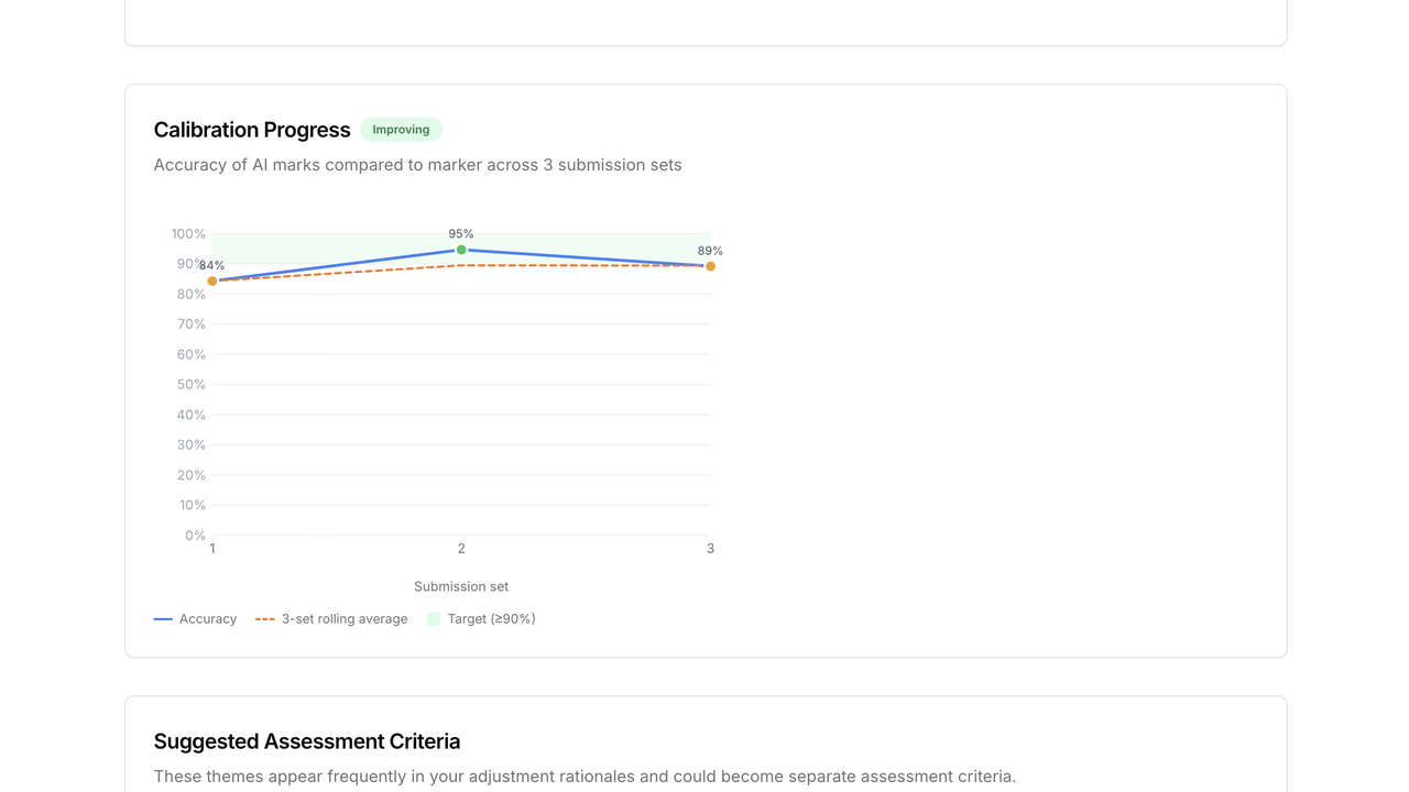 ExComS AI Marking Agent preview 3