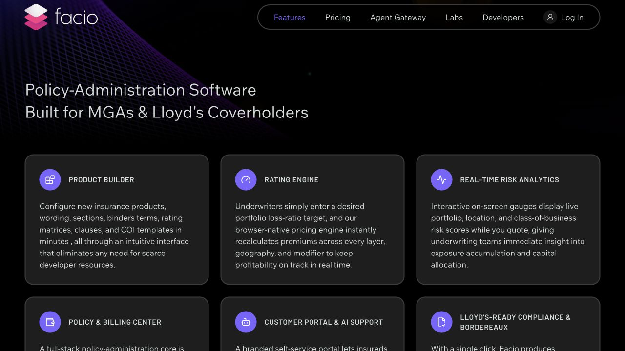 Facio Intelligence Cloud preview 1