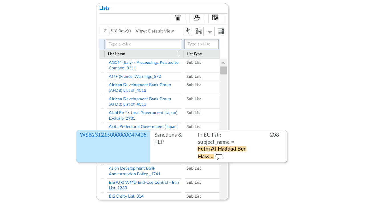NetReveal® Transaction Screening preview 1