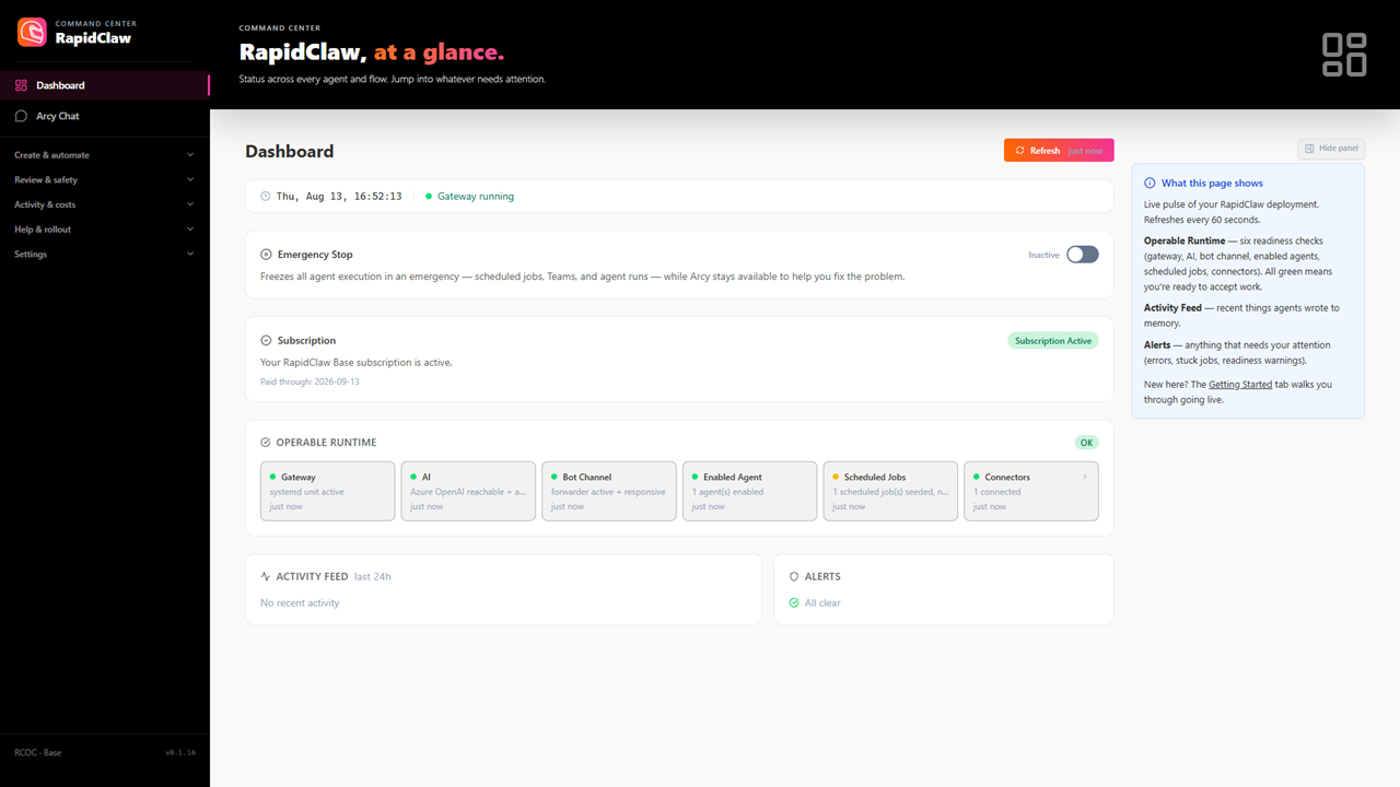 RapidClaw for Openclaw preview 3
