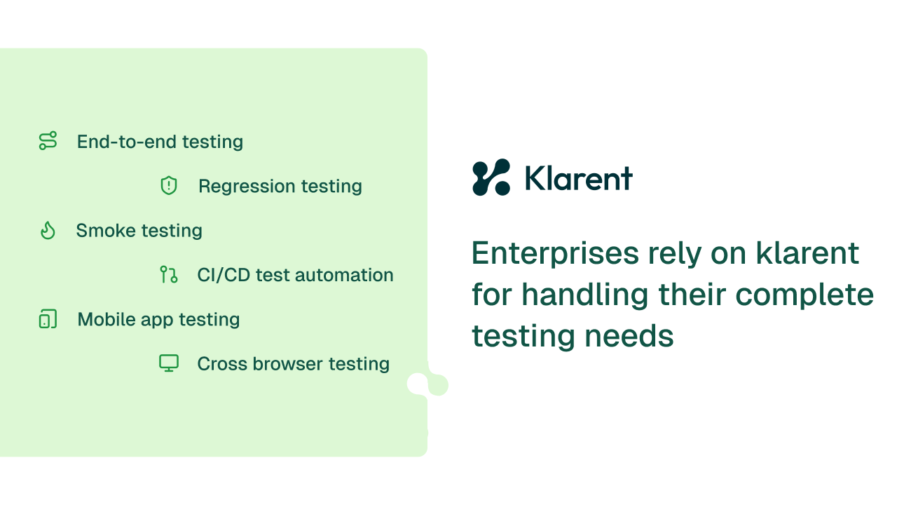 Klarent – Autonomous QA Testing Platform for Enterprise Web & Mobile Apps preview 2